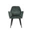 Berlin Modern Upholstered Dining Chair with Black Metal Legs-176274595