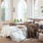 100% Washed Cotton Sheet Set Extra Deep Pocket Linen Like Textured-404490831-457149650