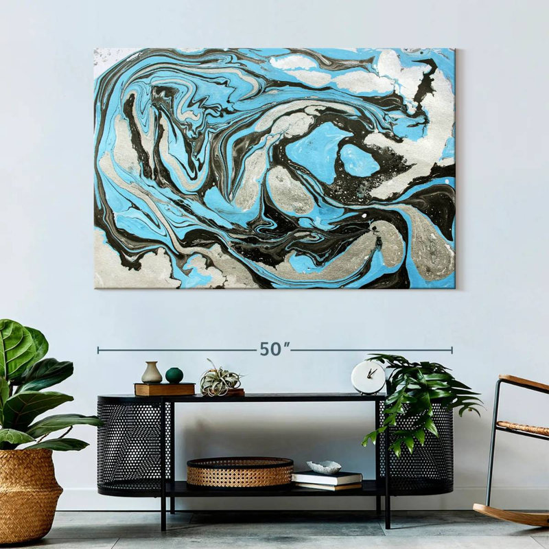 Avery Abstract Ink, 34" H x 51" W