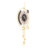 Metal Wall Clock With LED Light-1290585601