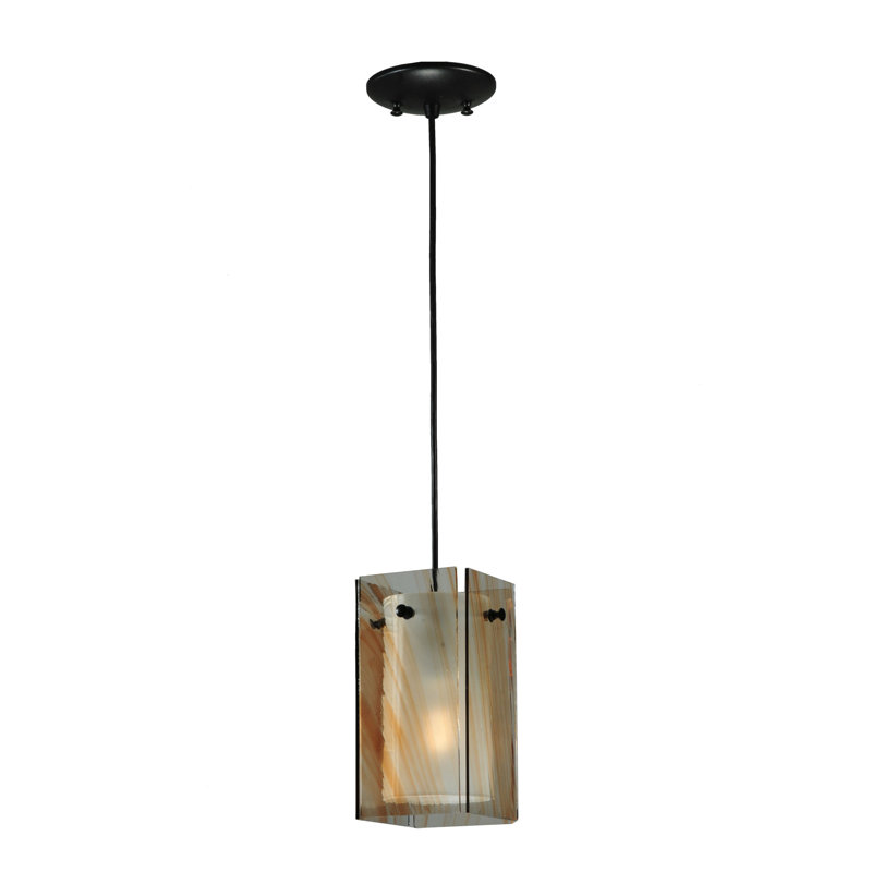Luminaire suspendu carré à 1 lumière Kaymie