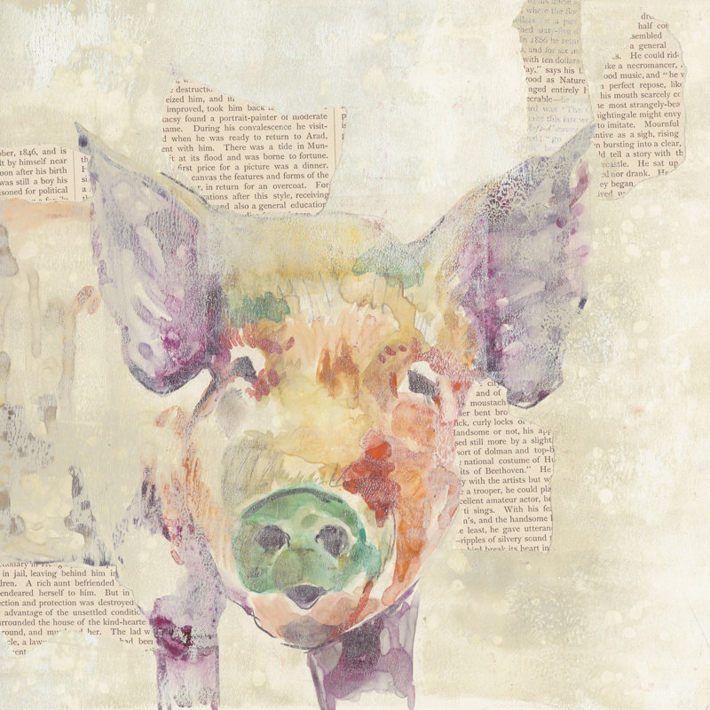 Farm Collage III - Wrapped Canvas Print, 61 cm H x 61 cm W x 4 cm D