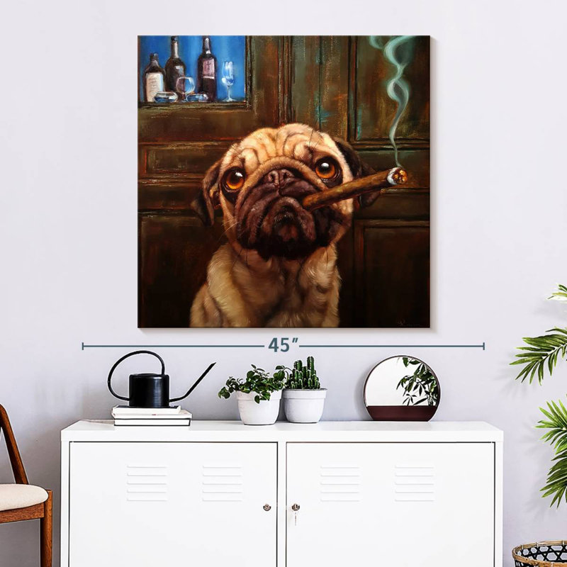 Ketti Uptown Pug, 33" H x 33" W