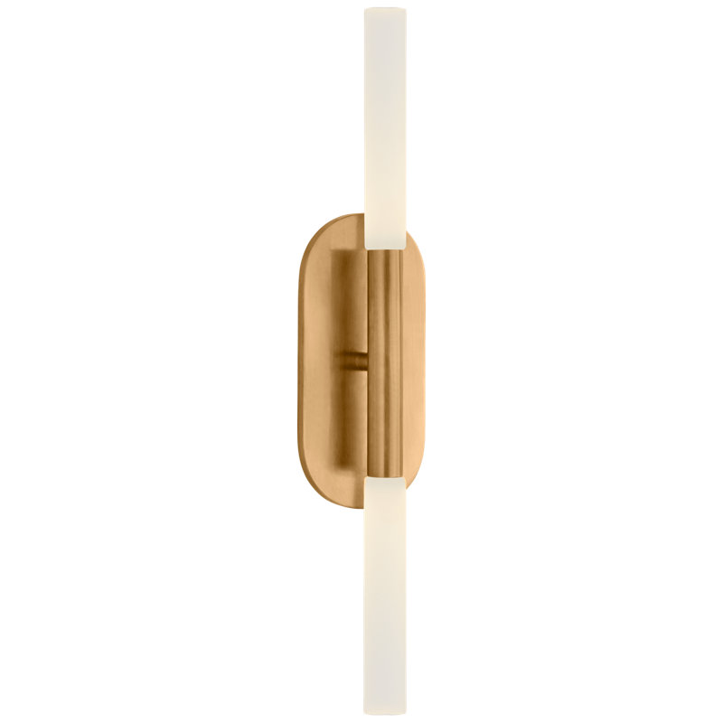 Kelly Wearstler Rousseau Medium Vanity Sconce, Antique-Burnished Brass