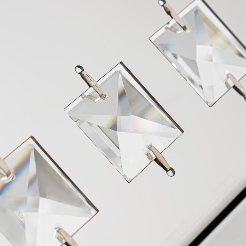 Luminaire suspendu moderne en cristal à DEL