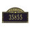 Sunburst 1-Line Wall Address Plaque
