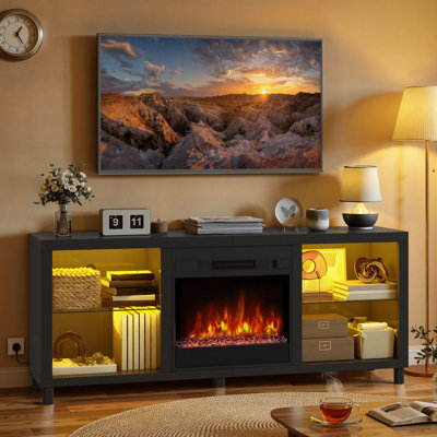 Metro Lane 148 cm W Electric Fireplace