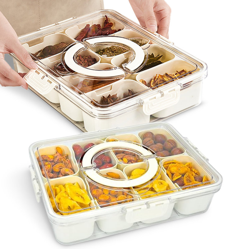 Contenants hermétiques pour aliments avec 8 passoires amovibles