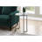 Stylish Living Area Table With White Laminate And Grey Metal Legs Room Base
