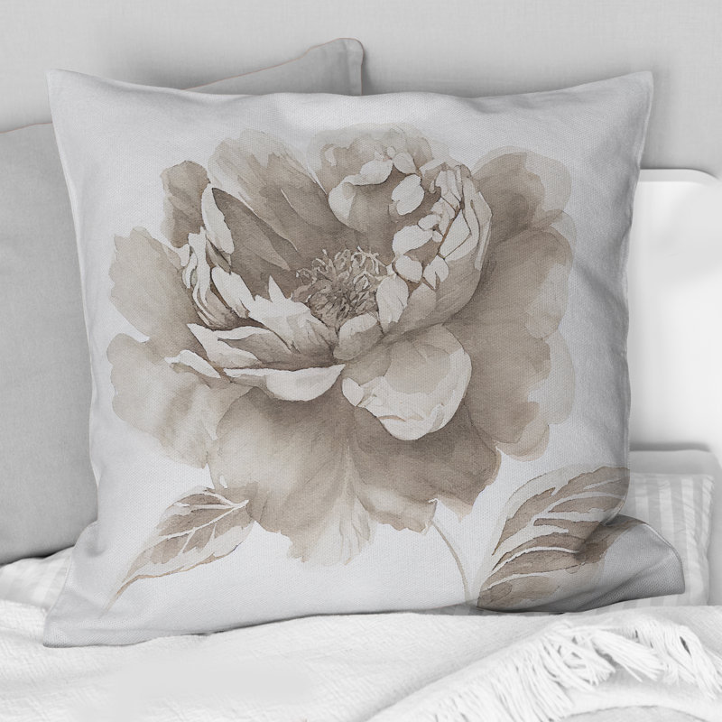 Poussin Blossoming Peony In Shades Of Gray III - imprimé pivoine