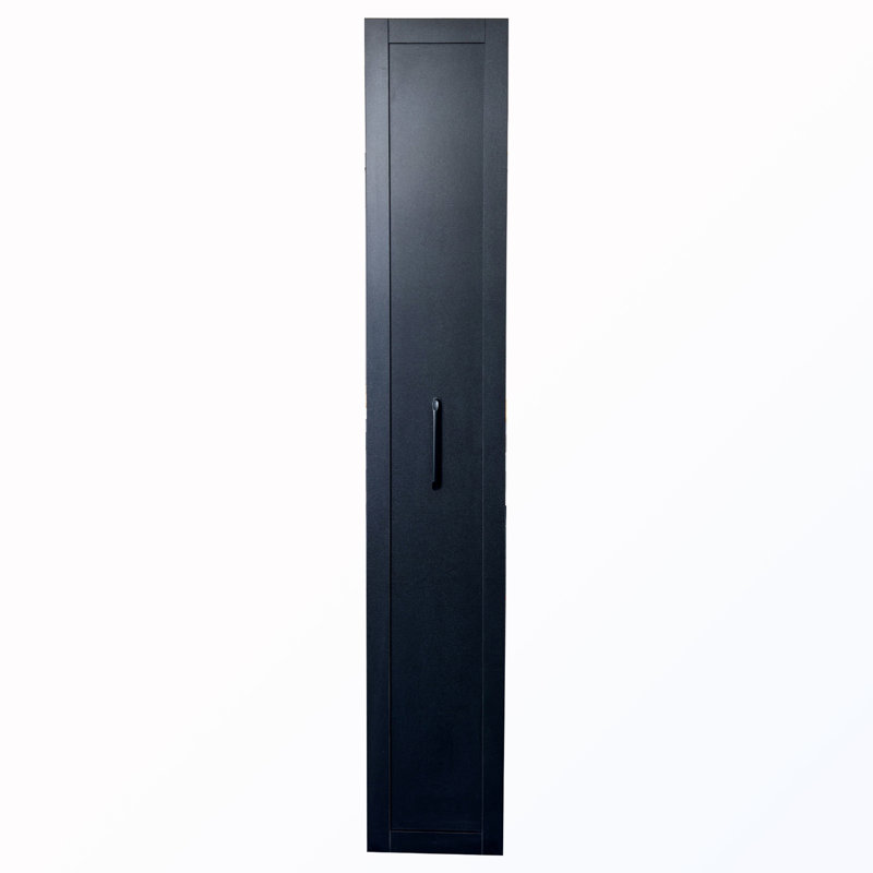 Armoire de rangement mince avec poignée et roulettes