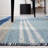 Anjail Flat Weave Wool/Cotton Plaid Rug in Black/Blue-374339360