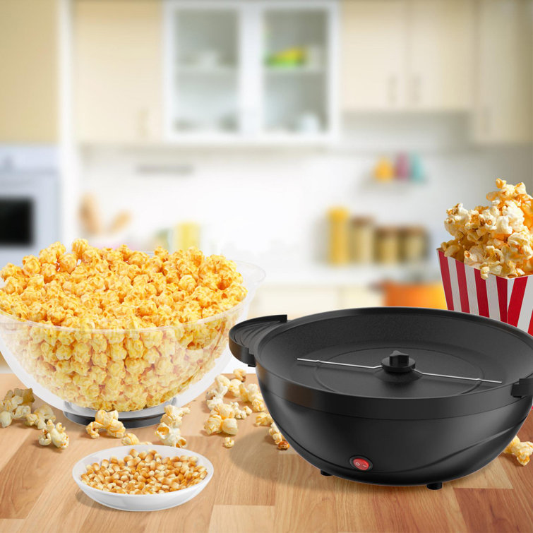  HEITIGN Electric Popcorn Maker Machine Air Popper Popcorn Maker  with Large Lid 1 Minutes Fast Making DIY Flavors1100W Air Popper Popcorn  Maker for Home Kitchen Dormitory Camping (EU Plug 220V) 
