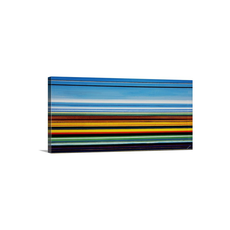 «Guideline» par Reproduction d'art graphique sur toile, H 14 po x l 30 po x P 1,5 po