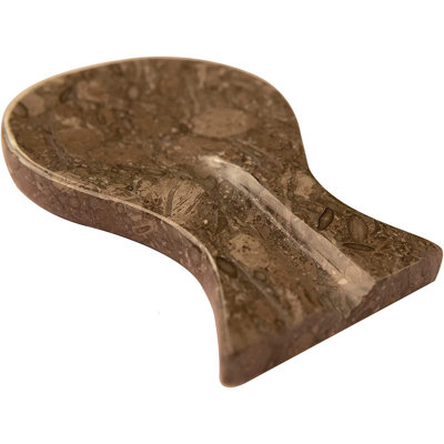 Handmade Marble Black Spoon Rest