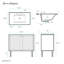 Meuble-lavabo autoportant en chêne brun de 36 po avec comptoir à 3 trous Classe-1363476247-1363476404-1363476233