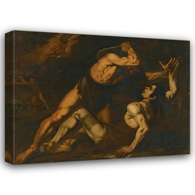 «Cain and Abel» par Neapolitan School - Art mural sur toile tendue avec châssis