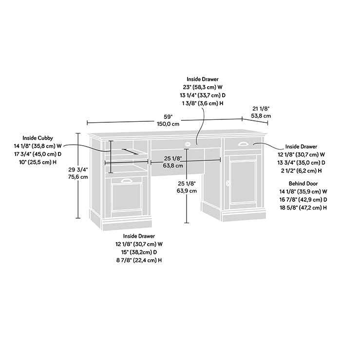 Bureau de direction Dobby Barrister Lane, Taupe