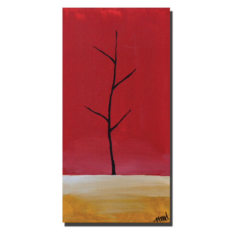Nicole Dietz Red and Yellow Abstract Nature Canvas Art