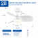 Jareem 28'' Ceiling Fan with LED Lights