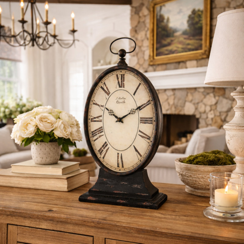 Paris Traditional Analog Electric Tabletop Clock