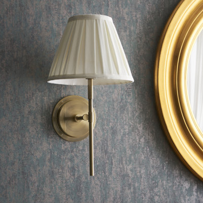 Marvin 19 cm H Empire Fabric Lamp Shade in Beige