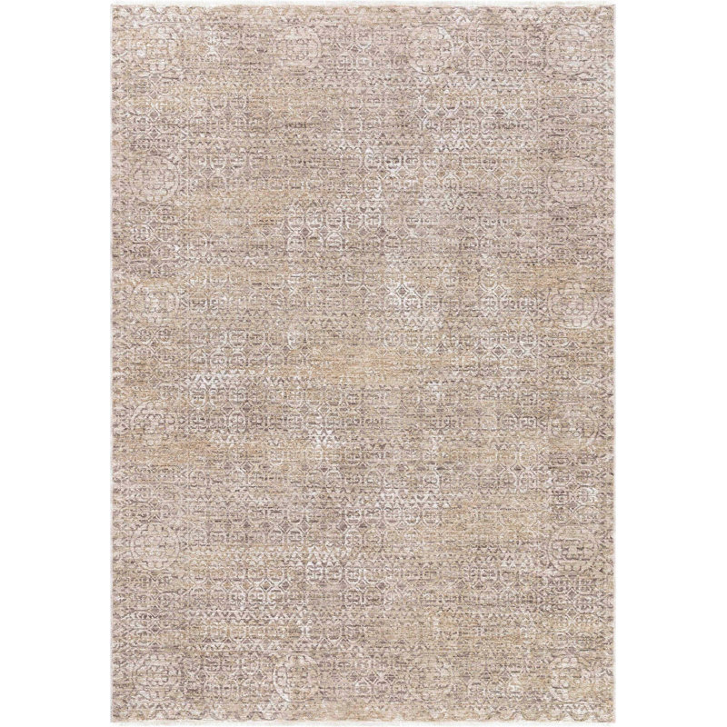 Bungalow Rose Escambia Echo Vintage Tribal Beige Globally Inspired Rug, Rectangle 7'10" x 10'6"