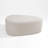 Caras Upholstered Light Sand Triangular Compression Ottoman No Assembly Required-109241972