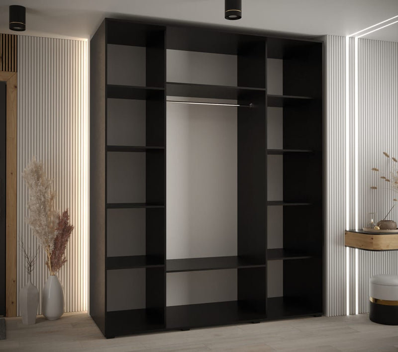 Cannes X 3 Door Steel Wardrobe