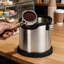 Boîte à café en acier inoxydable 6 ", boîte à expresso avec base en silicone-135551731