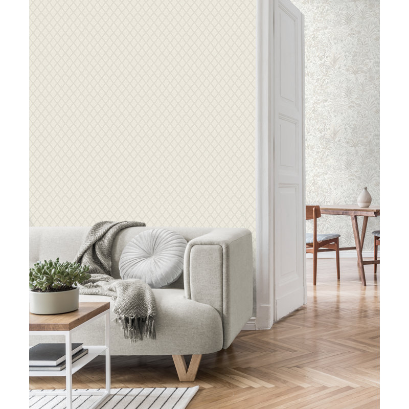 10m x 53cm Wallpaper Roll, Cream