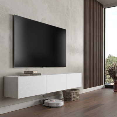 Colima Modern Floating TV Stand Up to 80" TVs Wall-Mounted Media Console with Storage Cabinet