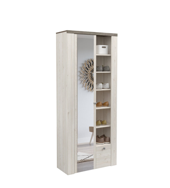 Sofronio Manufactured Wood Wardrobe, Sibiu Larche Oak
