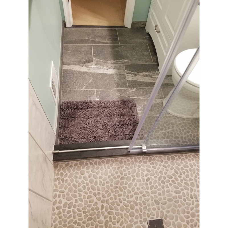 Lombok Random Sized Natural Stone Pebble Wall & Floor Tile, Gray