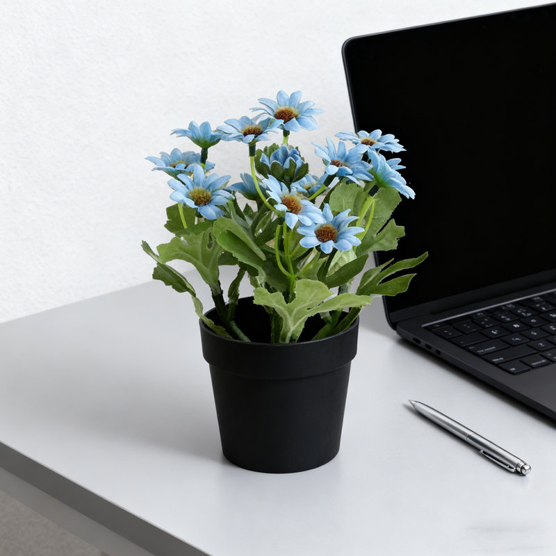 1 PCS de plantes en pot artificielles (mini-plantes artificielles artificielles) pour le salon, la salle de bain, les décorations de tablettes de cuisine, les accessoires de bureau de table basse