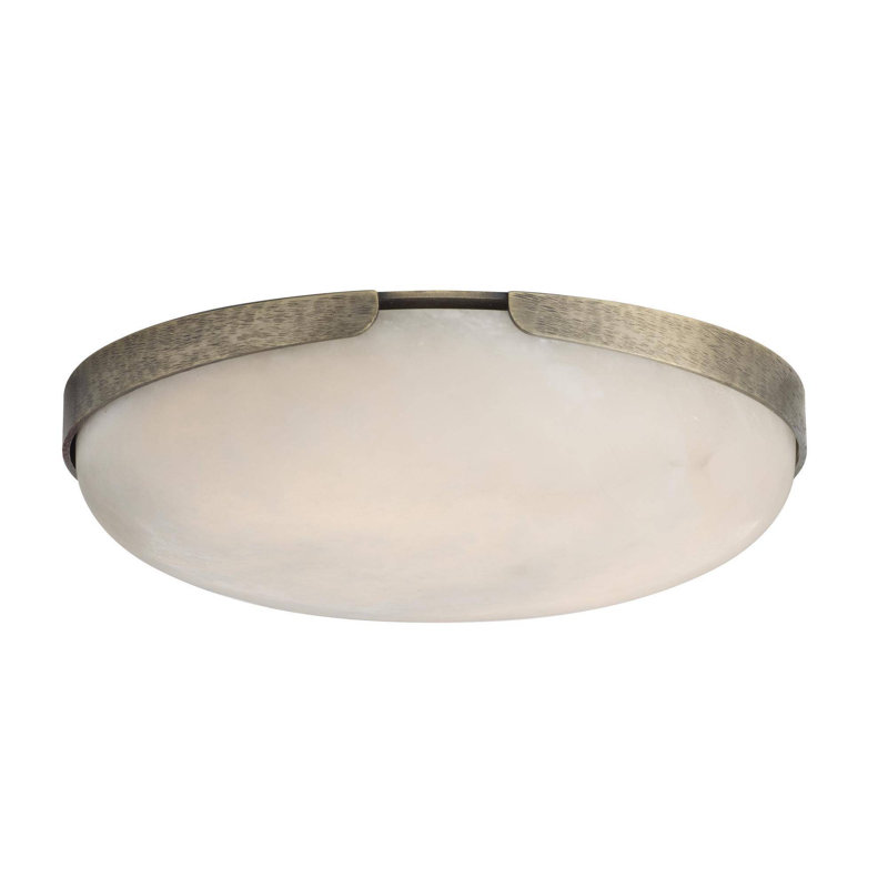 Elara Flush Mount, White Bronze