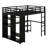 Loft Bed Frame With Built-In Wardrobe-166962412-166962414