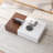 Modern Style Coffee Table With Two Storages In Rectangular Marble Storage Spaces Walnut Design