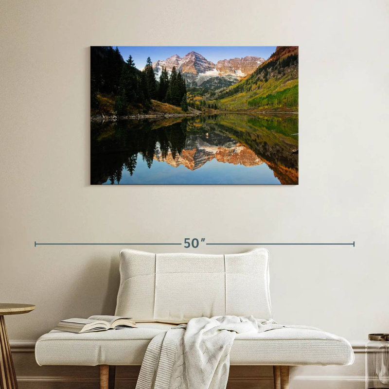 Paysage Alvord Loon Maroon Bells, H 26 po x l 39 po