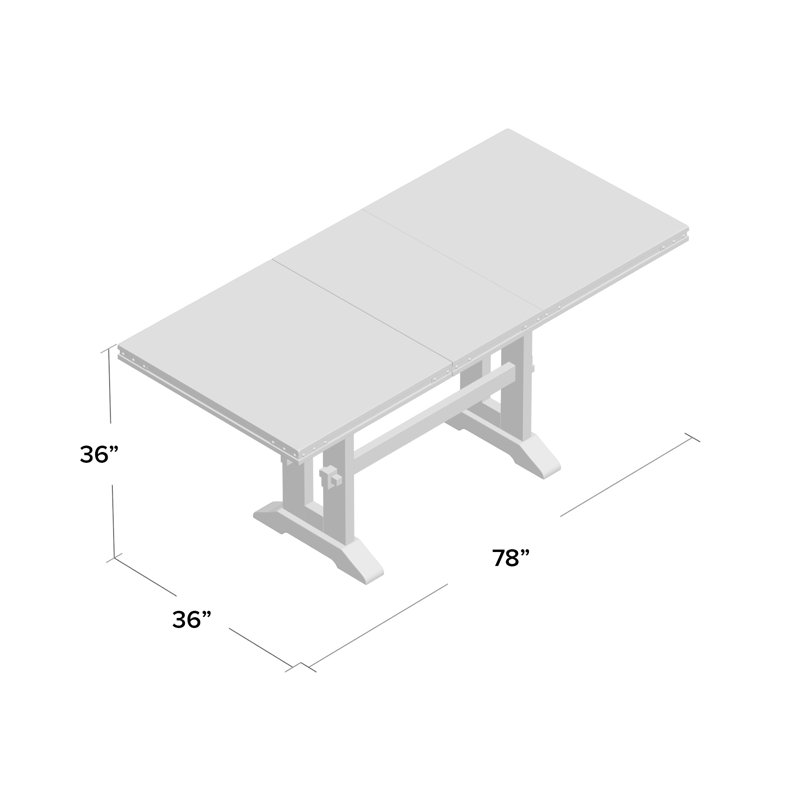 Vanni Extendable Solid Wood Base Dining Table