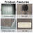 Outdoor Metal Storage Shed with Window and Transparent plate-116540400-122427959