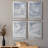 " Sky Blue I " 4 - Pieces Painting Print-932016176-932016189