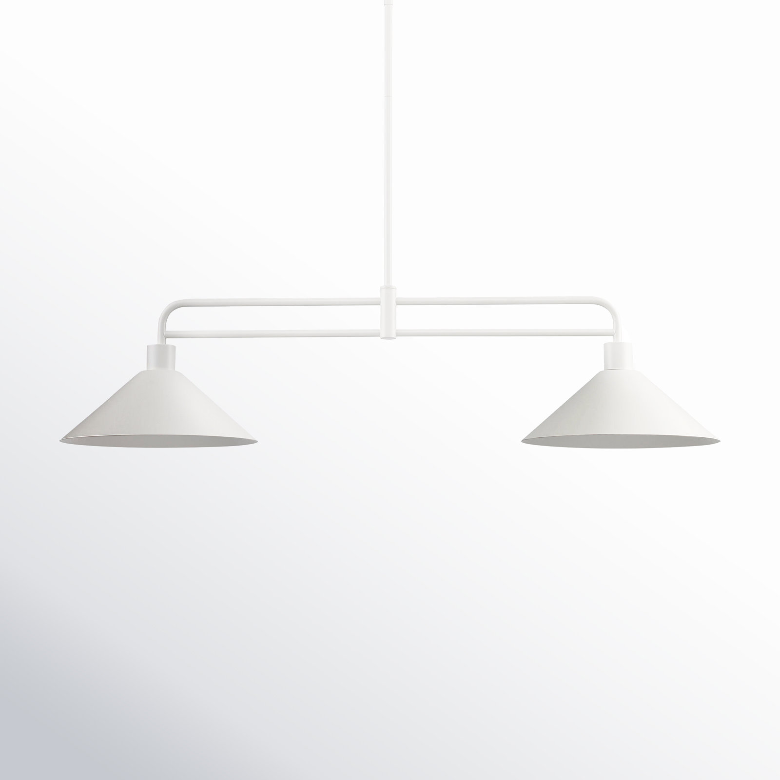 Fayra Dimmable 2-Light Pendant, White