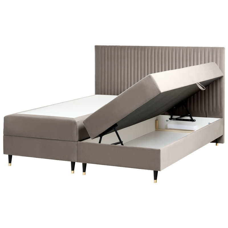 Upholstered Bed, Super King (6'), Taupe