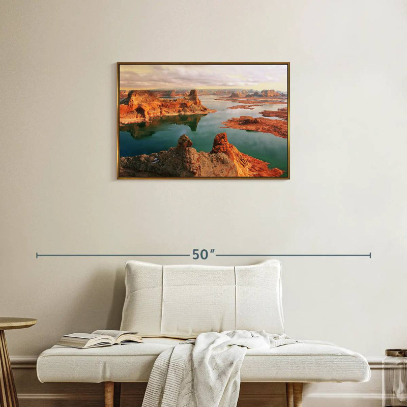 Alstrom Point, Floating Frame Gold, 31" X 21"