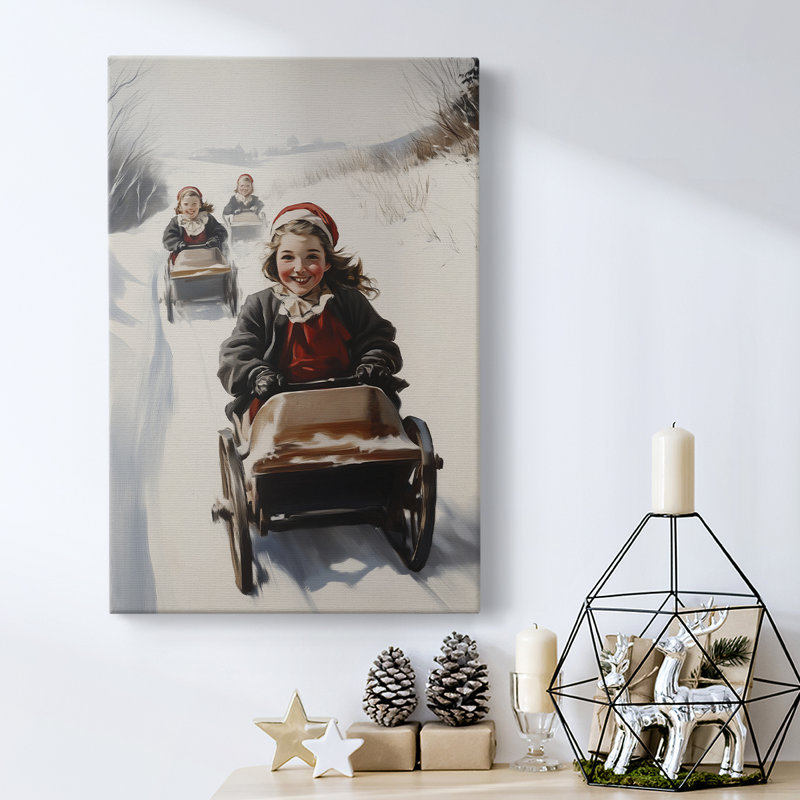 Art des Fêtes de Noël - Toile tendue avec châssis - Série 2-CCL, H 48 po x l 32 po