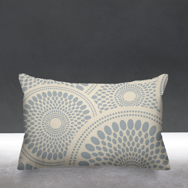 Penn Outdoor Reversible Throw Pillow, Gray