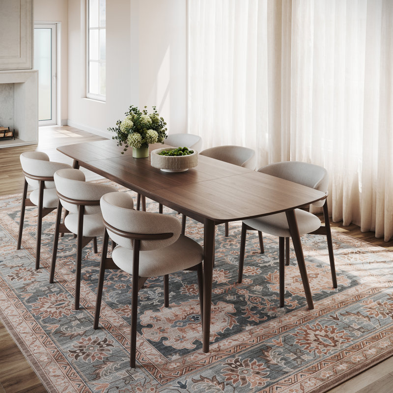 Lioraelle Traditional Washable Area Rug, Rectangle 5' x 8'