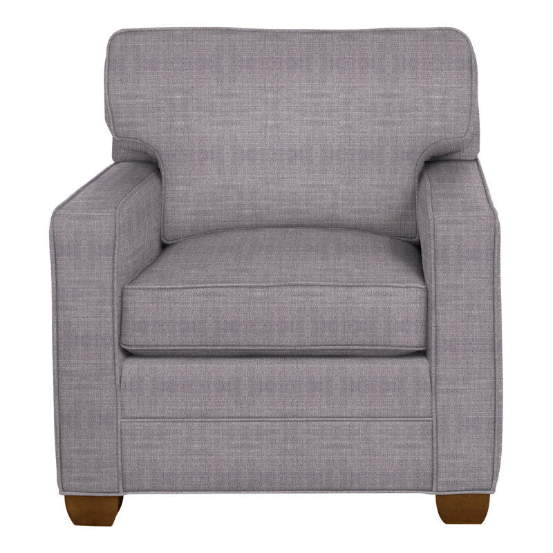 Chaise Hillcrest 37 ", Chenille nomade ardoise Crypton®, La Havane