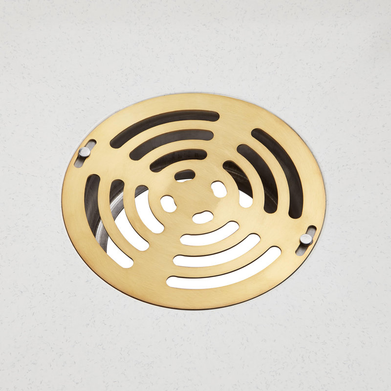 Linwald 24-1/8" Free Standing Single Basin Stone Composite Utility Sink, Gold